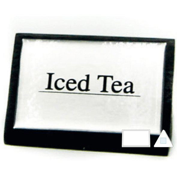 Identification Plate Black Wood